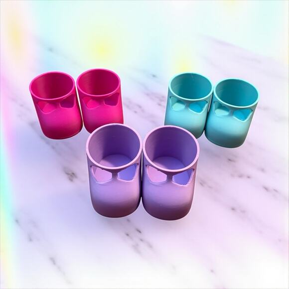 Replacement Shoes 16” Cabbage Patch 3D Printed Set Of 3 Magenta Teal Lavender - Picture 1 of 1